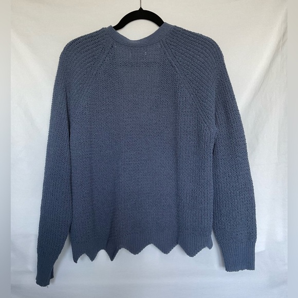 LC Lauren Conrad Blue Cardigan Sweater Classic Knit - Picture 4 of 5